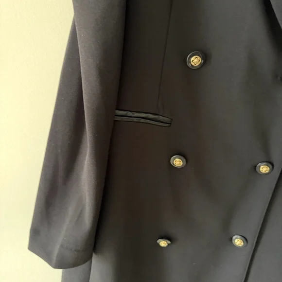 Shelby & Palmer Classic Sophisticated Black Blazer Dress with Sleek Design - Picture 4 of 14